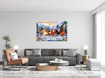 肉質画　風景画 Amazon.com: Chinese Painting Wall Art. Landscape Canvas Wall